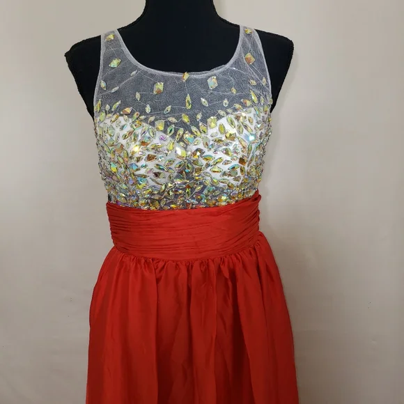 Sparkly Red Women's Dress - Picture 9 of 17
